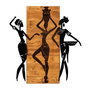 Wallity Afrikan Escultura de Pared Negro y Nogal
